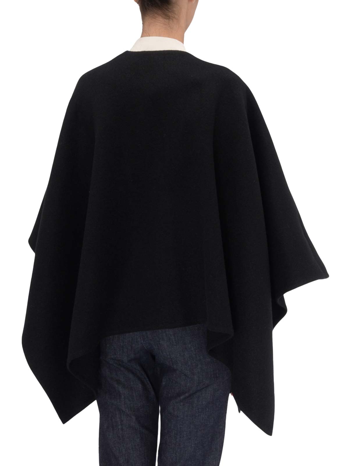 Max Mara black poncho for woman | quaranta Boutique Max mara